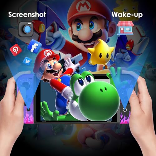 AFMVV Replacement for Switch Controller, Left Right Wireless Controller Compatible with Nintendo Switch/OLED/Lite,with 6-Axis Gyro, Vibration, Motion Control, Wake-up, Screenshot