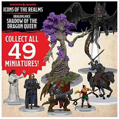 D&D Icons of The Realms: Dragonlance Booster (Set 25) - 4 Figure Set, Randomly Assorted, Pre-Painted, Contains Small, Medium & Large Miniatures, RPG Figures, Roleplaying Game, Dungeons & Dragons