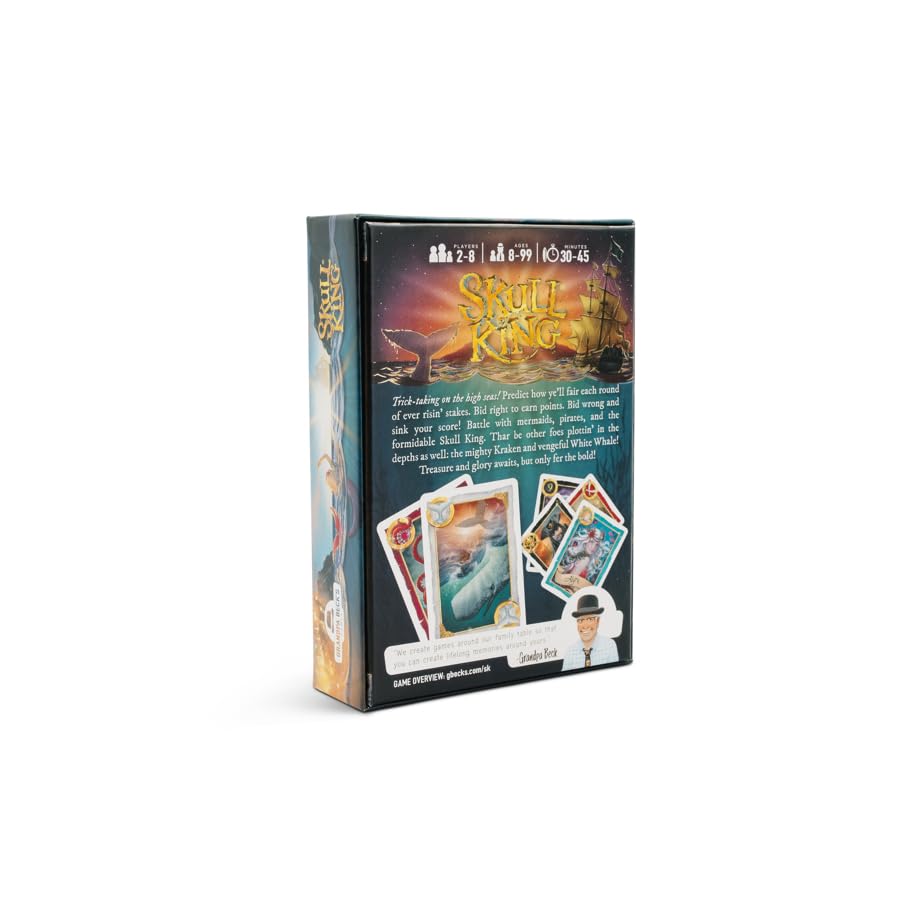 Grandpa Beck's Games Skull King Trick-Taking Card Game | Predict every trick, battle pirates and mermaids, and prove you're the greatest captain on game night. - style: Base Game