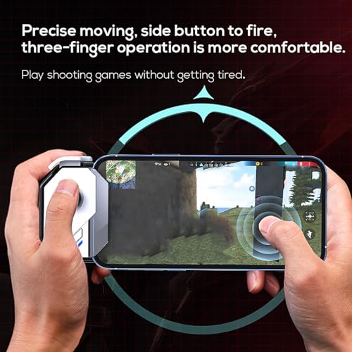Yunseity Mobile Game Controller Joystick for Android, 150mAh Gaming Gamepad, Intelligent Pressure Control Handheld Gaming Gamepad for Mobile Phones