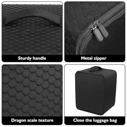 Miniature Storage Figure Case -352 Slot Figurine Minature Box Compatible with D&D,40K and More(Case Only) (Black)