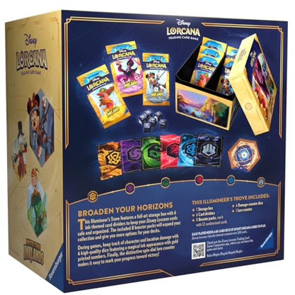Ravensburger Disney Lorcana TCG: Into The Inklands Trove | Secure Card Storage | Includes Booster Packs & Comprehensive Guide | Original Disney Artwork | Ages 8+