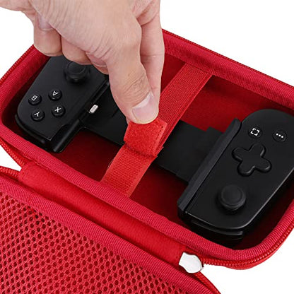 khanka Case for Backbone Pro/Backbone One iOS Mobile Gaming Controller,Carrying Case Compatible with Backbone Pro/Backbone One iOS Mobile Gaming Gamepad/Controller (Red) - color: Red