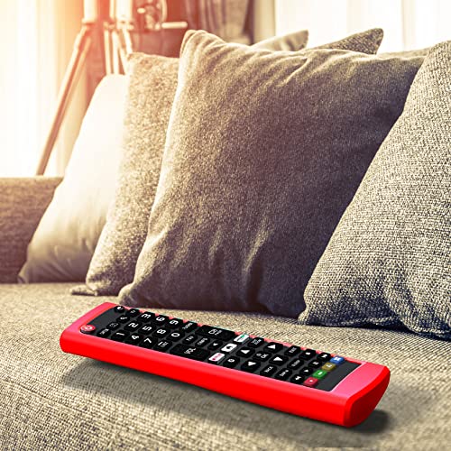 Case for LG TV Remotes, Cover for LG Smart TV Remote Control AKB75095307 AKB75375604 AKB74915305 Original, Replacement Silicone Skin Sleeve Glow in The Dark Red - color: Red