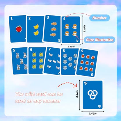Kasfalci Math Learning Toys - Card Games, Board Games & Flash Cards for Kids, Addition & Subtraction, Family Travel Fun, Classroom Must Haves