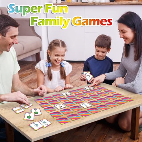 Aizweb First Words Match Game,Memory Game,52 Pcs Toddler Baby Flash Cards,Educational Toys for Pre K Preschool Kindergarten Learning Activities,Speech Therapy Materials Classroom Must Haves - style: First Words