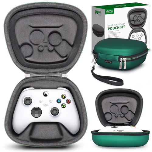 sisma Carry Case Compatible with Xbox Series X/S & Core Wireless Controller, Hard Shell Travel Protective Case Home Safekeeping Storage Bag - color: Deluxe Green
