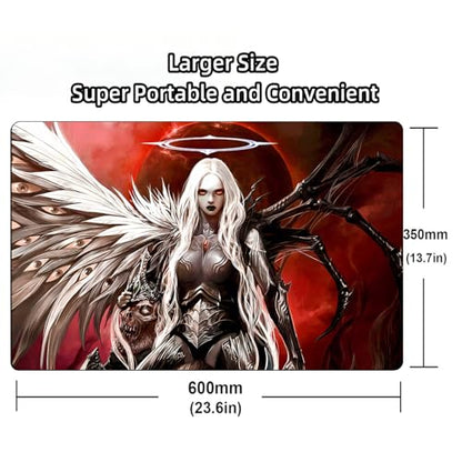 MTG Play Mat, TCG Play Mat for DTCG CCG RPG 24 x 14 inches Trading Card Playmats with Storage Bag Smooth Rubber Surface Battle Game - color: Pattern11