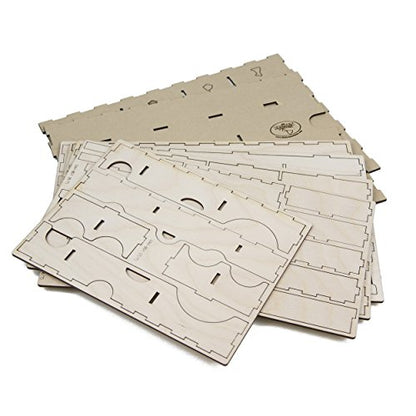 The Broken Token Board Game Organizer - Caverna Compatible Wood Storage Box with Multiple Trays and Dividers