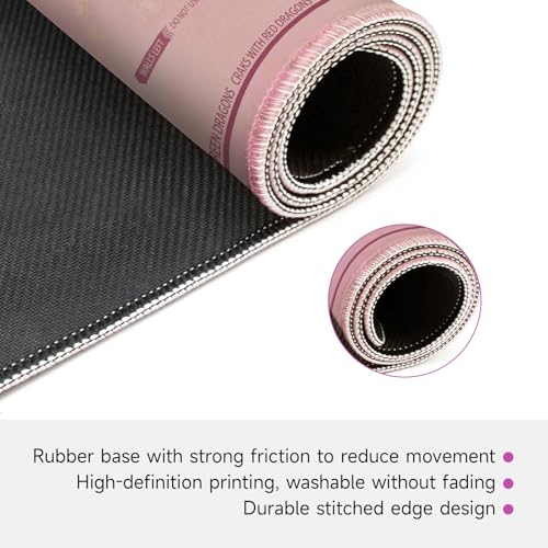 Mahjong Mat for Table - Durable Mahjong Table Cover with Unique Design, Premium Mahjong Accessories, Perfect Mahjong Gifts for Women, Game Mat for Mahjong and Board Game Enthusiasts (Opal Rose Luxe) - style: Opal Rose Luxe