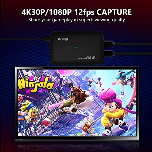 Y&H 4K Game Capture Card Live Streaming and Record in 4K30P or 1080P 120HZ,HDMI Zero-Lag Pass-Through USB3.0 Video Ultra-Low Latency for PS3, PS4, Xbox Series X/S, Xbox One, Nintendo Switch