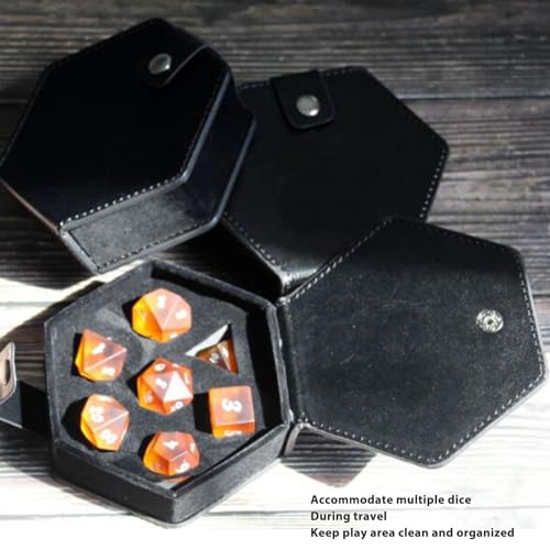7 Dice Case Box Tray, Storage Holder for DND Dice Set, for D and D Dungeons and Dragons, Dice Storage Case, Individual Metal or Plastic Polyhedral Dice Display Case