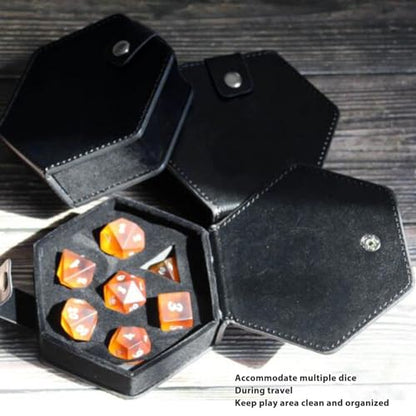 7 Dice Case Box Tray, Storage Holder for DND Dice Set, for D and D Dungeons and Dragons, Dice Storage Case, Individual Metal or Plastic Polyhedral Dice Display Case