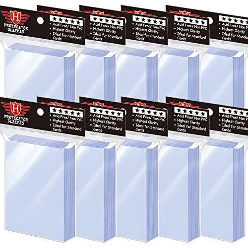 1000 Pcs Toploaders for Trading Cards, Soft Penny Sleeves Protectors Plastic Holders Fit for MTG, Baseball, Sports, Game Standard Cards - size: 1000 PCS