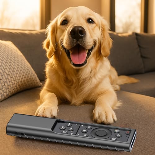 Remote Cover for Samsung Smart TV, Silicone Protective Case for Solar Cell BN59-01357 BN59-01385 BN59-01265A BN59-01388A Controller Case Skin Sleeve Black - color: Black