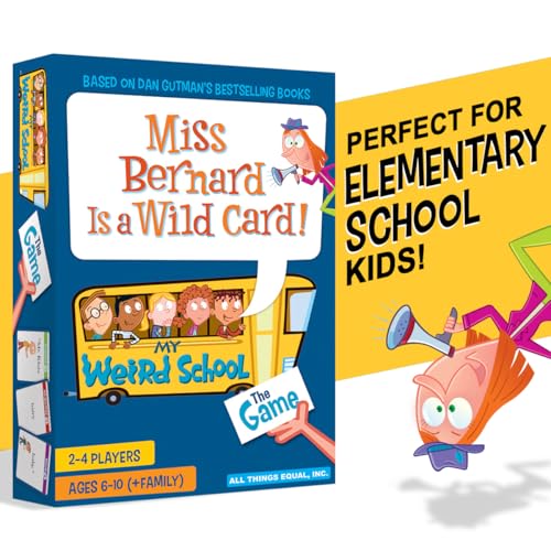 My Weird School Game Miss Bernard Is A Wild Card, Funny Educational Card Game for Kids and Family, Silly Sentence Building Game