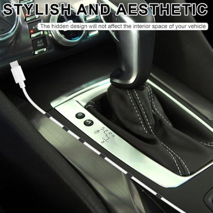 NQEUEPN 12pcs Car Trim Cable Clips, ABS Wedge-Shaped Hidden Cable Organizer Clips Wire Management Cord Holder for Vehicle Interior Phone Chargers Dash Cams Easy Installation (Black)