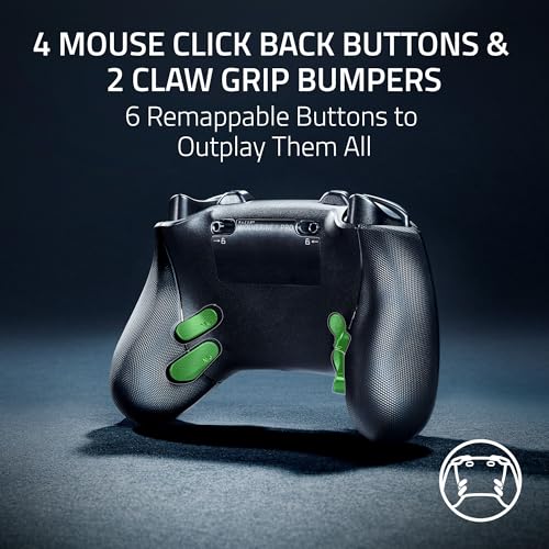 Razer Wolverine V3 Pro Wireless Gaming Controller: Licensed for Xbox Series X|S, Xbox One, Windows PC - 6 Remappable Buttons - Fast Triggers - Customizable Thumbsticks - Wired Tournament Mode - Black - color: Black