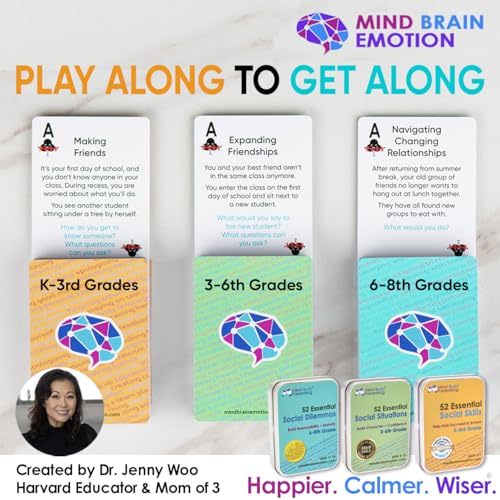 52 Essential Social Dilemmas: Skills for Kids & Teens to Thrive in Middle School - Conversation Cards Created by Teachers & Counselors for Family, Classroom, Counseling, Therapy Game (6-8 Grade) - style: Social Dilemmas