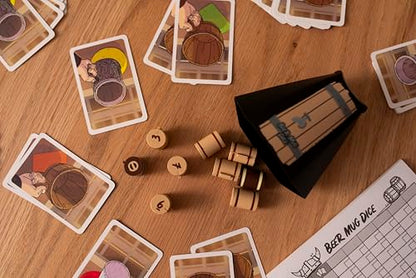 25th Century Games Beer Mug Dice Fun Dice Rolling Game for Families & Friends | Ages 8+ | 3-6 Players | Pub-Themed Strategy & Luck Card Game
