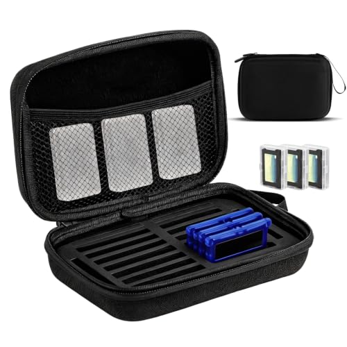 Carrying Case for Gameboy Game Cartridges, Portable Protective Case for Gameboy Advance and SP Games, Holds 20 Game Cartridges, Comes with 3 Small Clear Cases - style: Cartridges