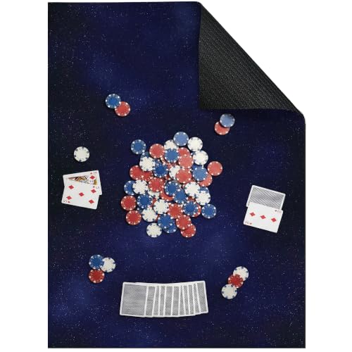 Board Game Mat for Table 31 x 55 Inches, Waterproof Neoprene Gaming Playmat for Mahjong, Poker, Board Games, Card Games, Tile Games, Dominoes & RPG–Large Portable Table Cover (XStarry) - color: Xstarry, size: 31" x 55"