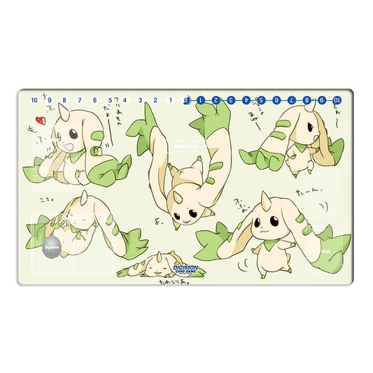 New DTCG Duel Playmat Digimon Board Terriermon Anime Trading Card Game Mat Desk Pad + Free Bag (ZD002-686-SM)
