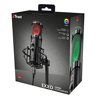 Trust Gaming GXT 256 Exxo USB Streaming Microphone for PC, Laptop and PS4, Black - style: GXT 256 Exxo