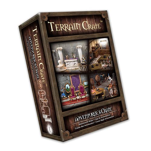 Mantic Games Terrain Crate - Adventurer's Crate Large Size Set | Highly-Detailed 3D Miniatures | Pre-Assembled Scenery Tabletop Game Accessory for Wargames, Board Games and RPGs | Made by Mantic Games