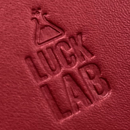 Single Deck Leather Playing Card Case/Holder - Fits Poker and Bridge size cards (Wine Red) - color: Wine Red