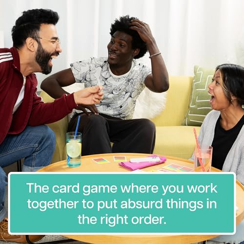 That Escalated Quickly by Exploding Kittens, 2-8 Players - Ages 10+ - 15 Minutes to Play - Hilarious Cooperative Card Game for Family Game Night, Party, Adult and Teen | Work together to put absurd things in the right order! A clever cooperative card game