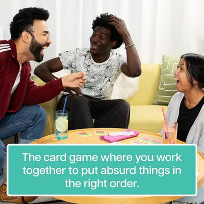 That Escalated Quickly by Exploding Kittens, 2-8 Players - Ages 10+ - 15 Minutes to Play - Hilarious Cooperative Card Game for Family Game Night, Party, Adult and Teen | Work together to put absurd things in the right order! A clever cooperative card game