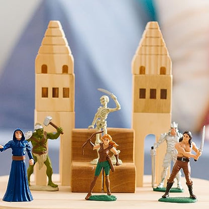 Safari Ltd. Heroes and Monsters Designer TOOB - 6 Mini Fantasy Figurines - Fantasy Toy Set for Boys, Girls, and Kids Ages 3+