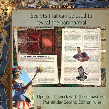 Pathfinder Dark Archive Remastered Special Edition - Faux Leather Deluxe | 2 New Classes Psychic & Thaumaturge | Second Edition RPG Paranormal Guide