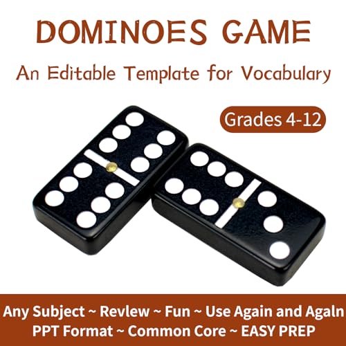 Bucher&Rossini Dominoes Set Double 6 - Classic Black Domino's Game Set for Adults and Kids Idea Gift Present for Domino Players or Family Game Night (Black Tiles) - color: Black New - Double 6