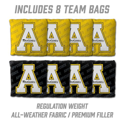 YouTheFan NCAA 2’ x 3’ Wood Cornhole Game with Logo Bags - color: Appalachian State Mountaineers