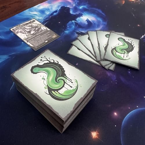 Foxtrot Designs TCG Art Card Sleeves - 100 Count Card Protectors with Matte Textured Back - Compatible with Magic The Gathering and Other TCGs & LCGs (Decay) - color: Decay