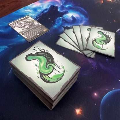 Foxtrot Designs TCG Art Card Sleeves - 100 Count Card Protectors with Matte Textured Back - Compatible with Magic The Gathering and Other TCGs & LCGs (Decay) - color: Decay