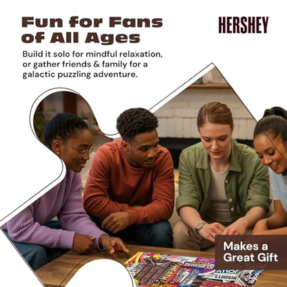Buffalo Games - Hershey's Sweet Collage - 1000 Piece Puzzle for Adults | Official Art, Made in USA, Recycled Board, Finished Size 26.75 x 19.75 in, Includes Poster, Frameable Art, Giftable