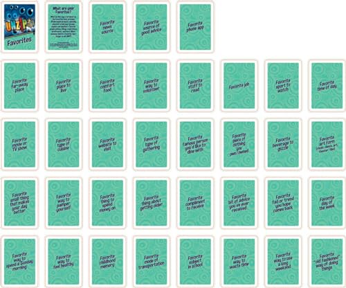 Trainers Warehouse Unzip It! Deck - Favorites | Conversation Starters | Stimulate Conversations | Set of 30 Unique Prompt Cards (Favorites Deck Only) - color: Favorites Deck Only