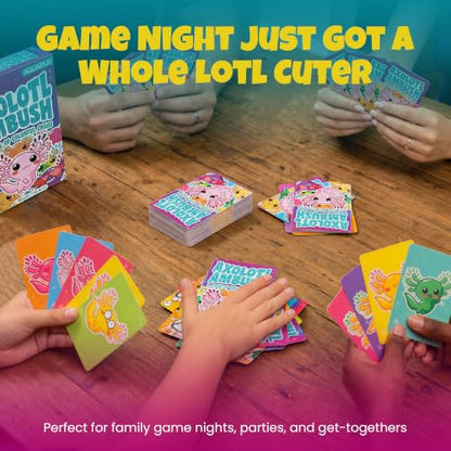 AQUARIUS Axolotl Ambush Card Game - Great Family Fun - Ages 6+ - Officially Licensed for Fun - Axolotl Card Game - Merchandise & Collectibles