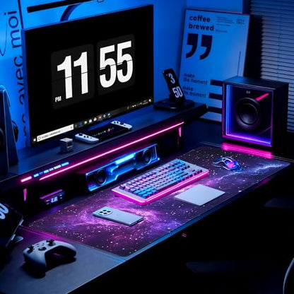 Gaming Mouse Pad, Desk Mat for Keyboard and Mouse, Large Mouse Pad for Desk, Computer Mousepad - color: Starry Sky 6