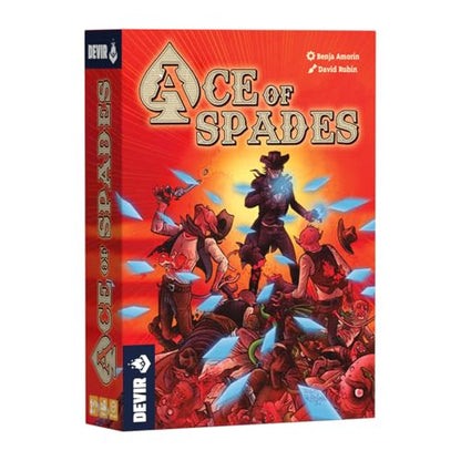Devir - Ace of Spades Card Game, Solo & Cooperative Poker-Based Strategy Game with Western Horror Theme, Strategy Game, Ages 14+, 1–2 Players, Playtime 40, (English Version)