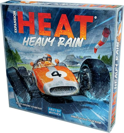 Asmodee Heat: Heavy Rain Board Game Expansion - New Japan & Mexico Tracks, Intense Car Racing Strategy Game, Fun Family Game for Kids & Adults, Ages 10+, 1-7 Players, 60 Min Playtime