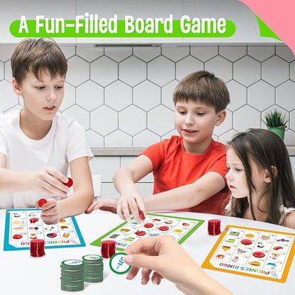 Alphabet & Phonics Bingo Game, 12 Bingo Boards ABC Letters, CVC Blends Words Phonetic Game, Letters Phonetic Awareness Early Educational Learning Toys - Ages 4 and up, Perfect for Classroom & At Home - style: Alphabet & Phonics Bingo Game