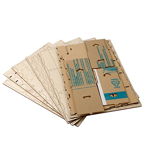 The Broken Token Terra Mystica Compatible Game Organizer - Wood Storage Box with Multiple Trays