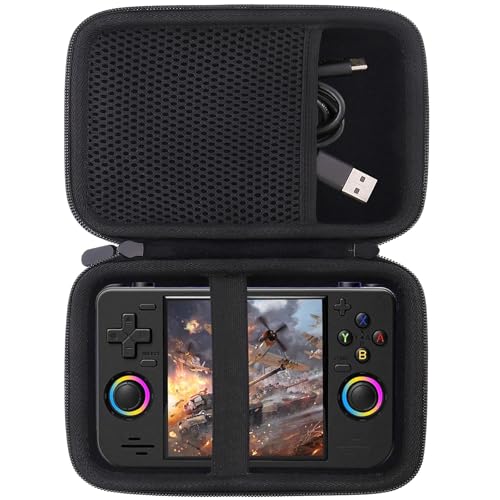 WAIYUCN Hard Carrying Case Compatible with RF40H/Upgraded XF40H Handheld Game Console Case (Black) - color: Black