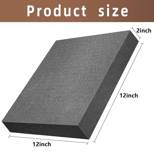 DECOHS 4 Pcs Pick and Pluck Foam- 12 x 12 x 2 Inch Pick Apart Foam Insert- Pluck Pre Cube Sheet Foams with Bottom Use for Board Game Box Cases Storage Drawer - size: 1 Size - 4 Pieces - 12 x 12 x 2 inches