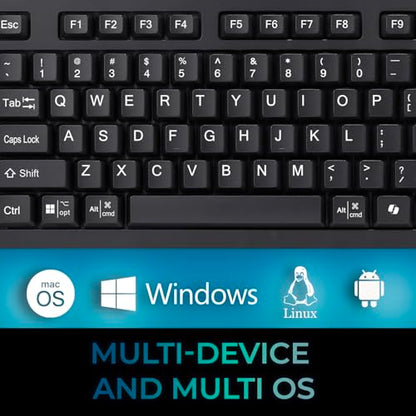 Adesso EasyTouch 445 Multi-Channel Wired Touchpad Keyboard, Black (AKB-445UB)