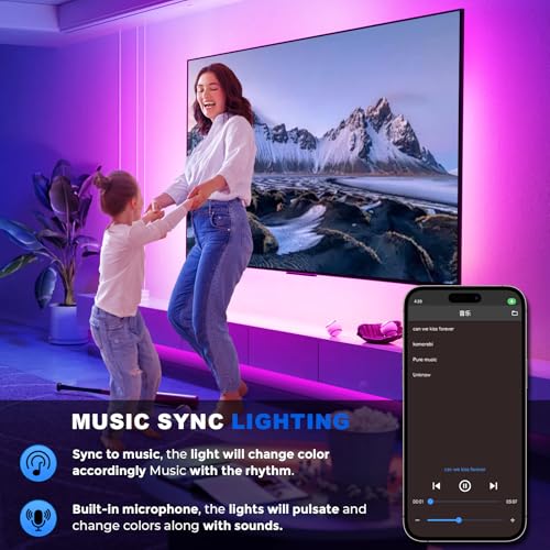 Neon RGB Rope Lights,IP67 Waterproof,Flexible Led Rope Lights,Control with App/Remote,Music Sync,for Gaming Room Living Bedroom Wall Decor (20FT) - size: 20FT